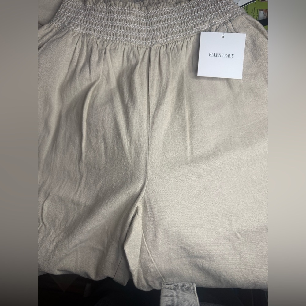 Ellen Tracy Linen blend wide leg pants - Picture 12 of 12